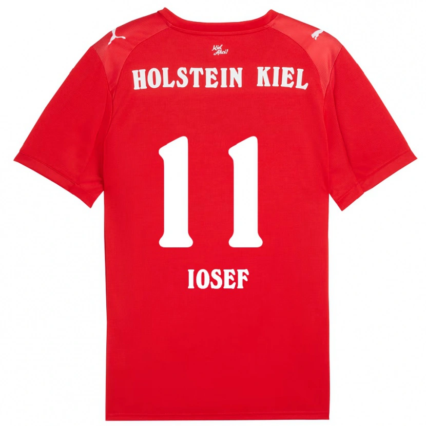 Danxen Kinder Mark Iosef #11 Rot Blau Auswärtstrikot Trikot 2025/26 T-Shirt