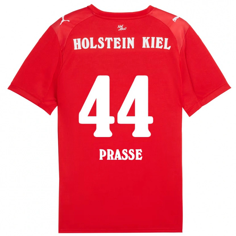 Danxen Kinder Luca Prasse #44 Rot Blau Auswärtstrikot Trikot 2025/26 T-Shirt