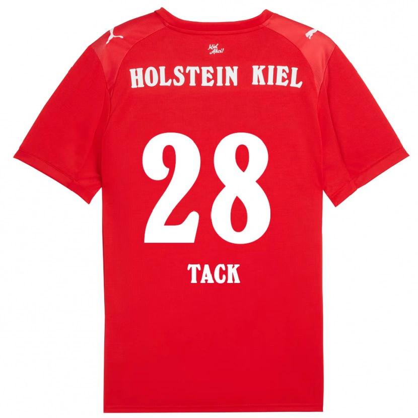 Danxen Kinder Kian Tack #28 Rot Blau Auswärtstrikot Trikot 2025/26 T-Shirt