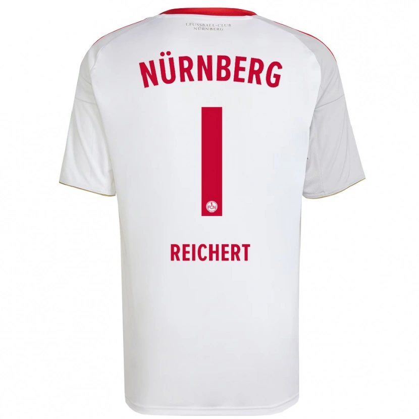 Danxen Kinder Jan Reichert #1 Weiß Rot Auswärtstrikot Trikot 2025/26 T-Shirt