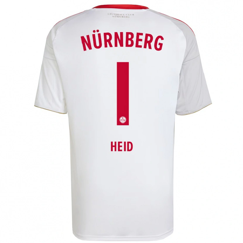 Danxen Kinder Noah Heid #1 Weiß Rot Auswärtstrikot Trikot 2025/26 T-Shirt