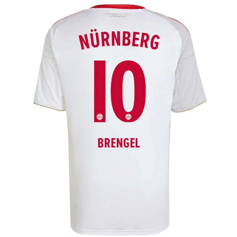 Danxen Kinder Jonna Brengel #10 Weiß Rot Auswärtstrikot Trikot 2025/26 T-Shirt