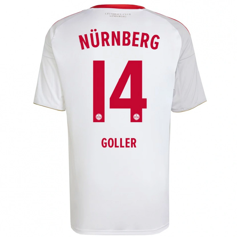 Danxen Kinder Benjamin Goller #14 Weiß Rot Auswärtstrikot Trikot 2025/26 T-Shirt
