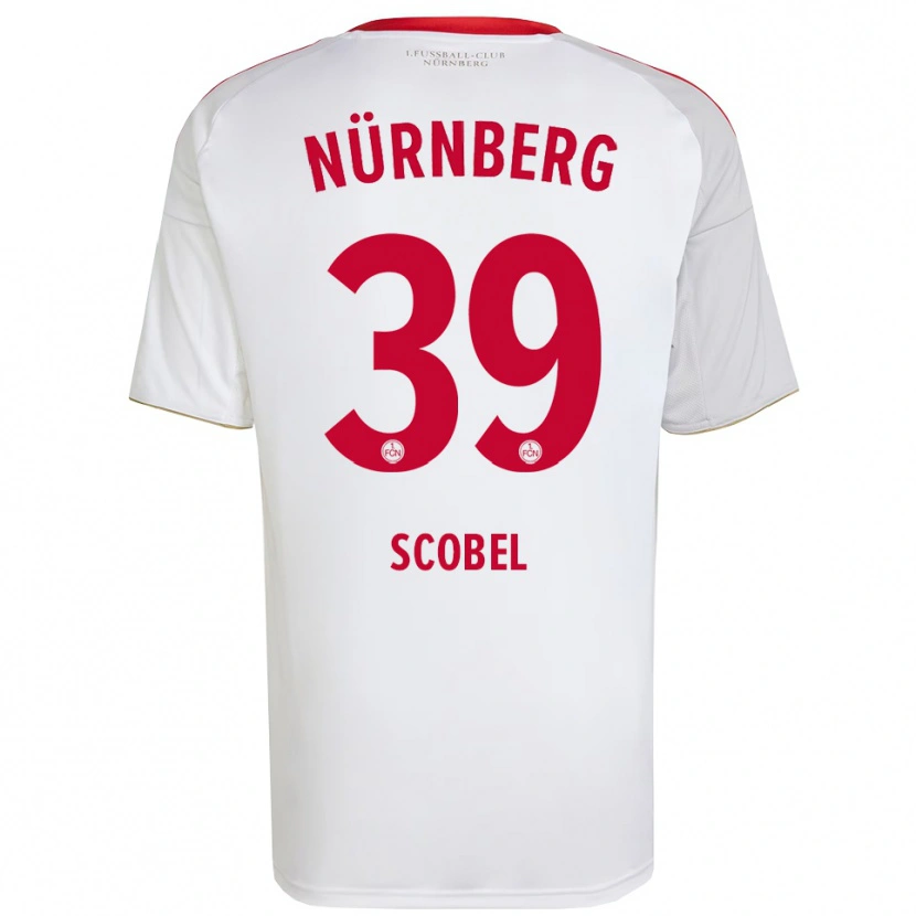 Danxen Kinder Piet Scobel #39 Weiß Rot Auswärtstrikot Trikot 2025/26 T-Shirt