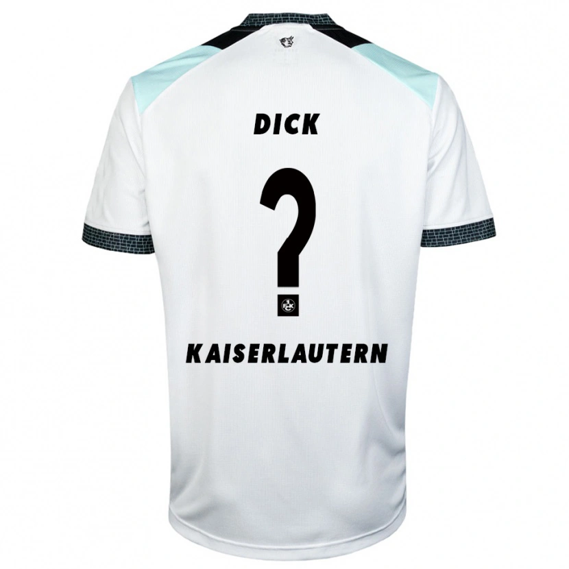 Danxen Kinder Paul Dick #0 Weiß Schwarz Auswärtstrikot Trikot 2025/26 T-Shirt