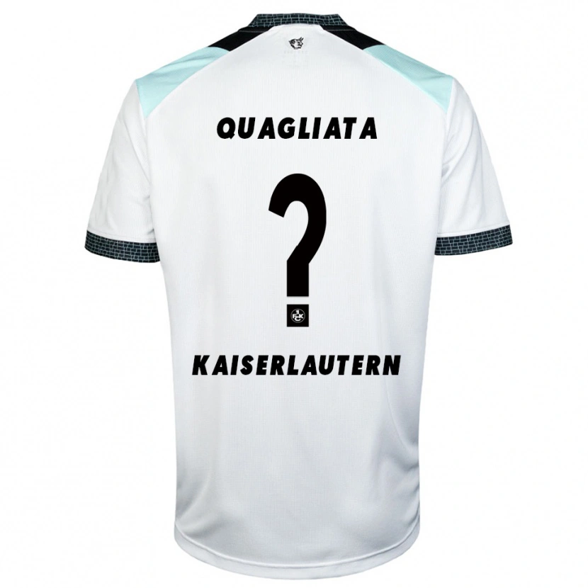 Danxen Kinder Daniele Quagliata #0 Weiß Schwarz Auswärtstrikot Trikot 2025/26 T-Shirt