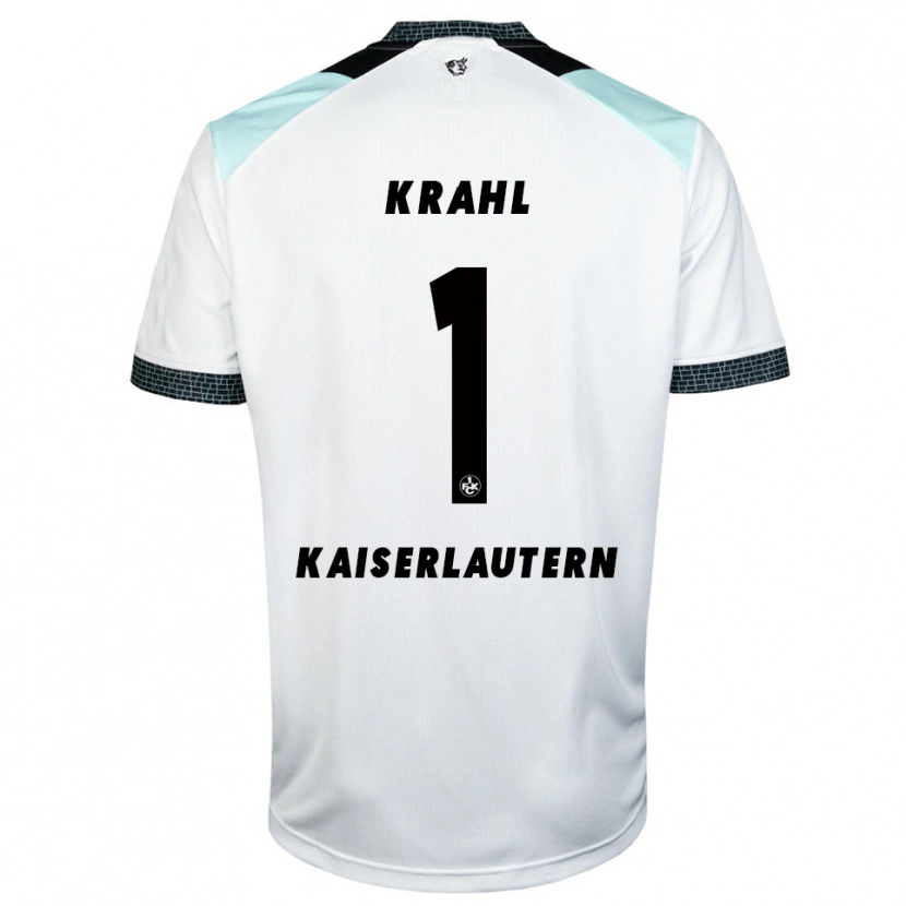 Danxen Kinder Julian Krahl #1 Weiß Schwarz Auswärtstrikot Trikot 2025/26 T-Shirt