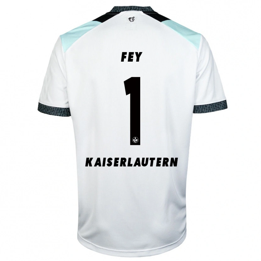 Danxen Kinder Tyler Fey #1 Weiß Schwarz Auswärtstrikot Trikot 2025/26 T-Shirt