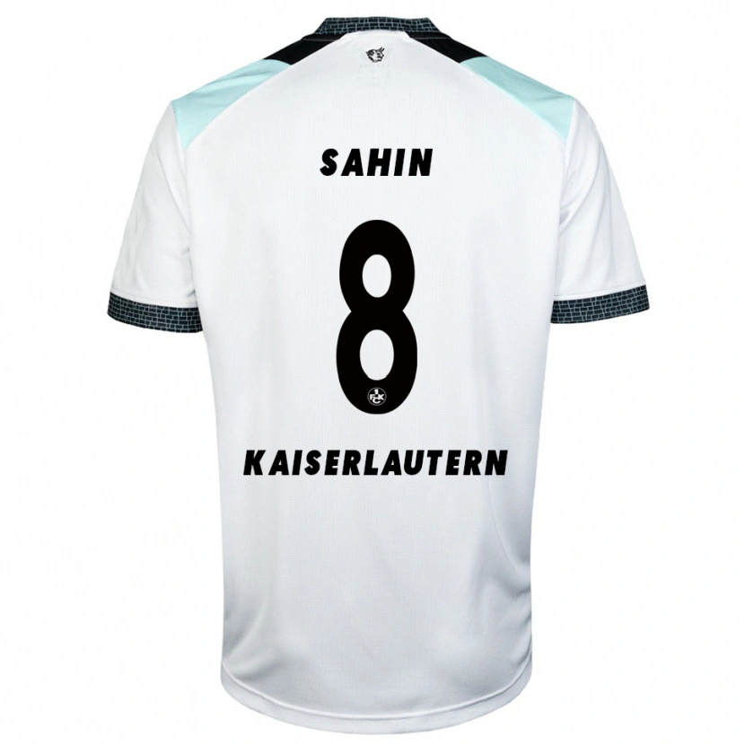 Danxen Kinder Semih Sahin #8 Weiß Schwarz Auswärtstrikot Trikot 2025/26 T-Shirt