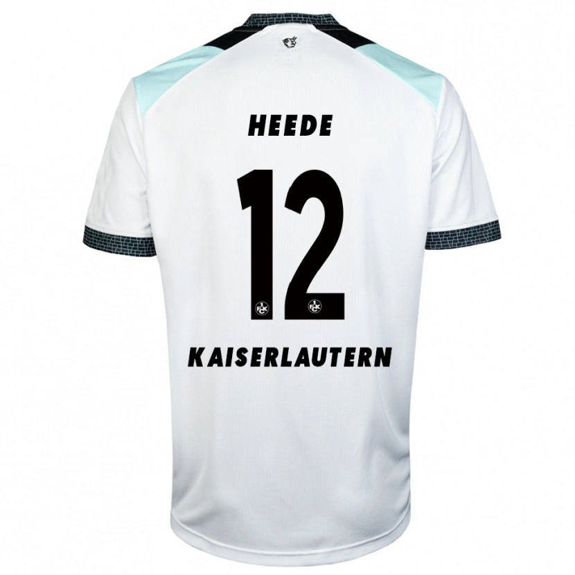 Danxen Kinder Jannis Heede #12 Weiß Schwarz Auswärtstrikot Trikot 2025/26 T-Shirt