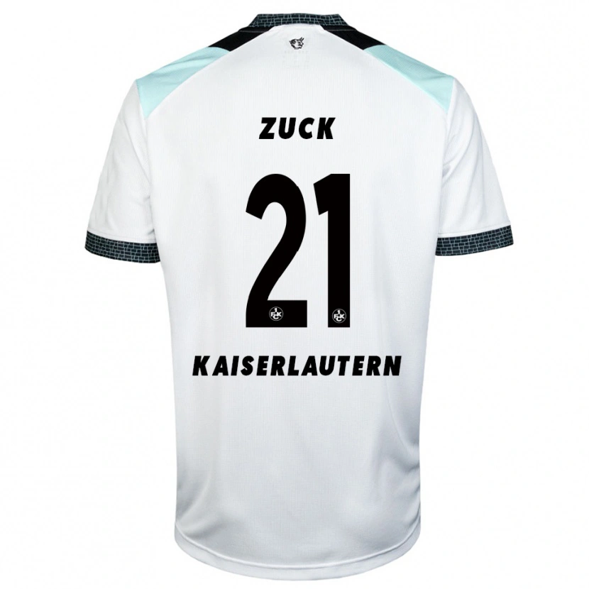 Danxen Kinder Hendrick Zuck #21 Weiß Schwarz Auswärtstrikot Trikot 2025/26 T-Shirt