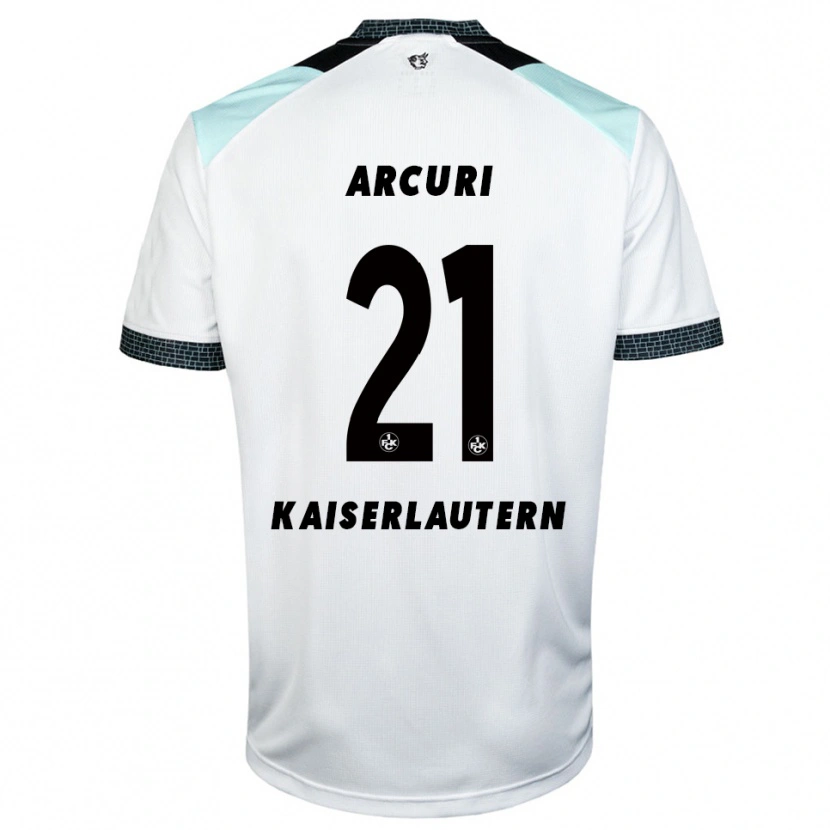 Danxen Kinder Gionathan Arcuri #21 Weiß Schwarz Auswärtstrikot Trikot 2025/26 T-Shirt