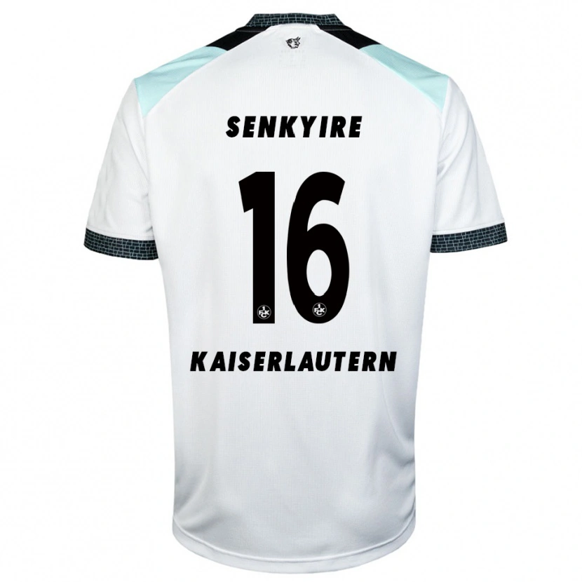 Danxen Kinder Benny Senkyire #16 Weiß Schwarz Auswärtstrikot Trikot 2025/26 T-Shirt