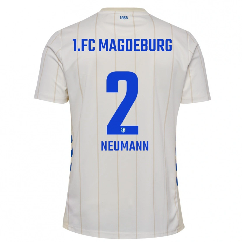 Danxen Kinder Lena Neumann #2 Weiß Blau Auswärtstrikot Trikot 2025/26 T-Shirt