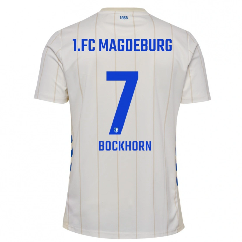 Danxen Kinder Herbert Bockhorn #7 Weiß Blau Auswärtstrikot Trikot 2025/26 T-Shirt