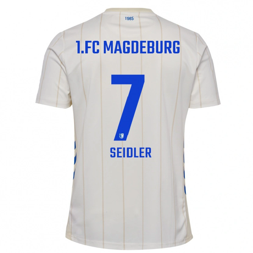Danxen Kinder Wiebke Seidler #7 Weiß Blau Auswärtstrikot Trikot 2025/26 T-Shirt