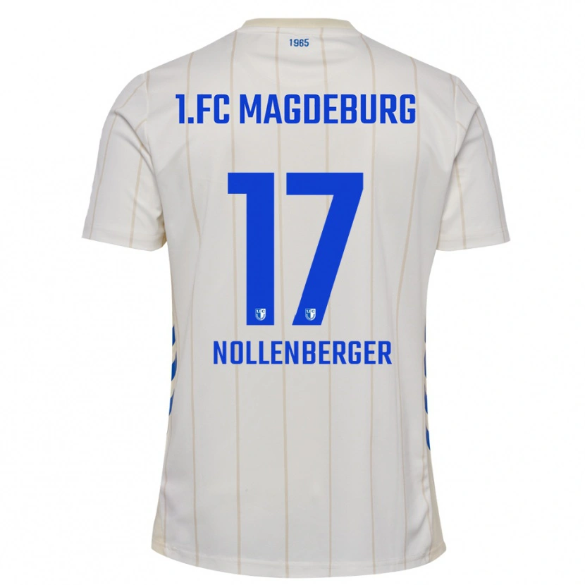 Danxen Kinder Alexander Nollenberger #17 Weiß Blau Auswärtstrikot Trikot 2025/26 T-Shirt