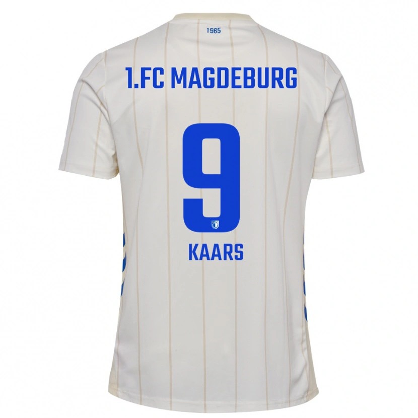 Danxen Kinder Martijn Kaars #9 Weiß Blau Auswärtstrikot Trikot 2025/26 T-Shirt