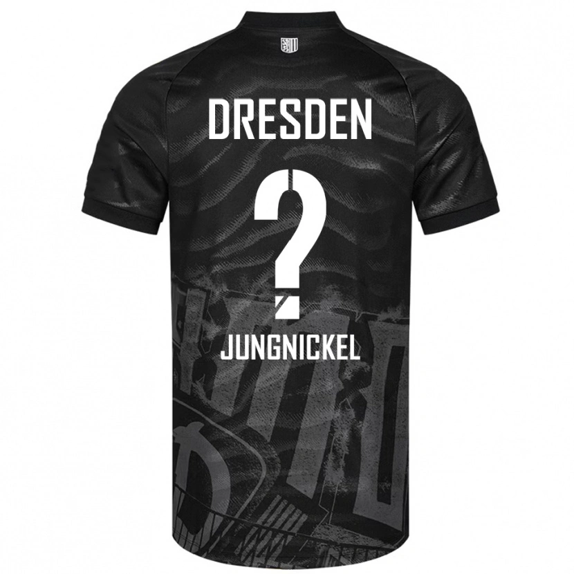 Danxen Kinder Lars Jungnickel #0 Schwarz Grau Auswärtstrikot Trikot 2025/26 T-Shirt