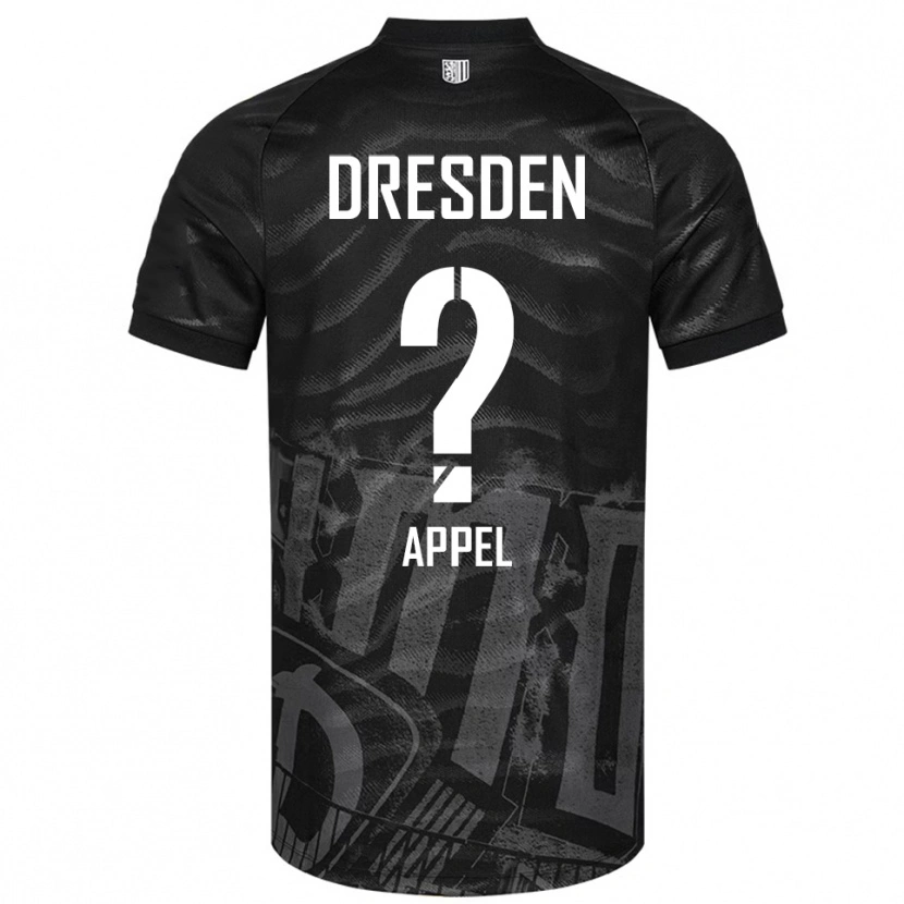 Danxen Kinder Patricia Appel #0 Schwarz Grau Auswärtstrikot Trikot 2025/26 T-Shirt