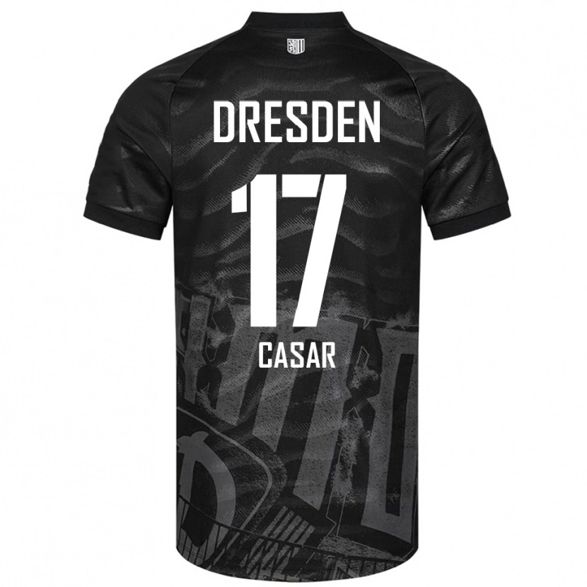 Danxen Kinder Aljaz Casar #17 Schwarz Grau Auswärtstrikot Trikot 2025/26 T-Shirt