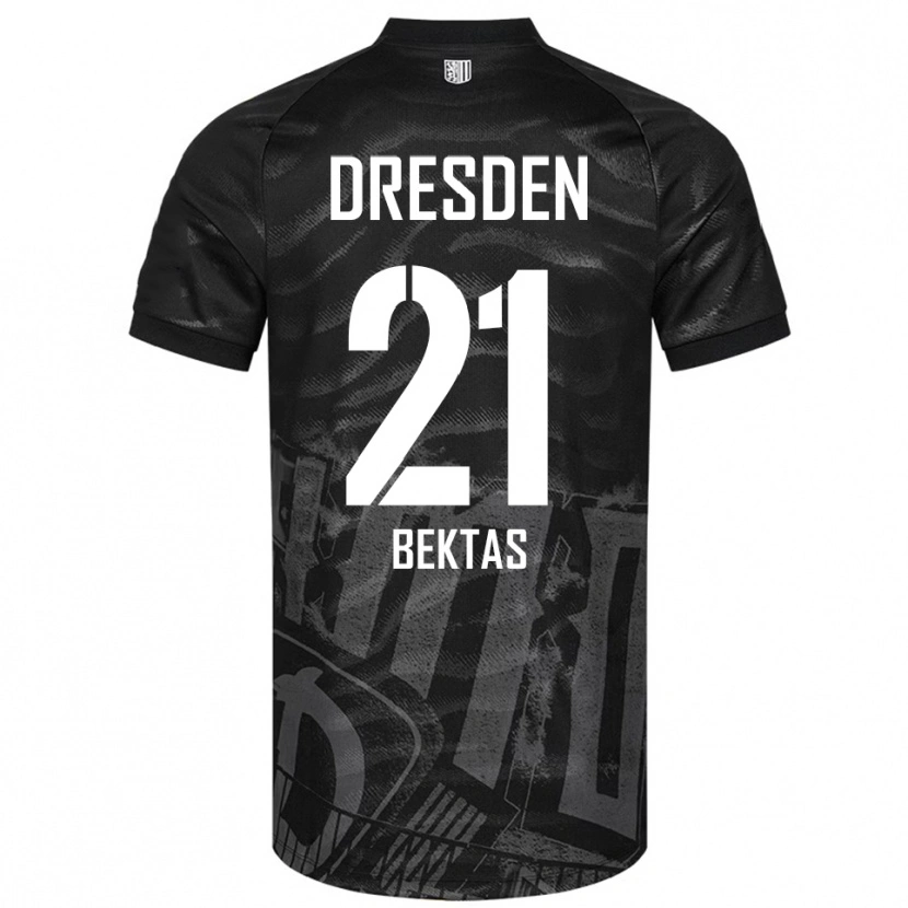 Danxen Kinder Tünay Bektas #21 Schwarz Grau Auswärtstrikot Trikot 2025/26 T-Shirt