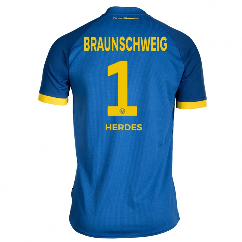 Danxen Kinder Leon Herdes #1 Königsblau Gelb Auswärtstrikot Trikot 2025/26 T-Shirt