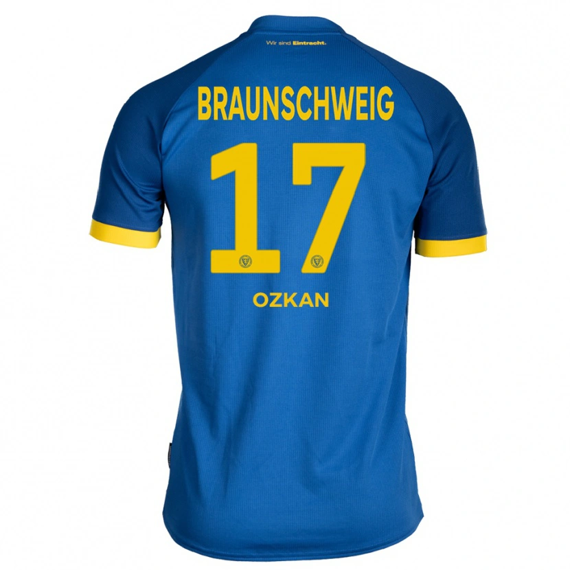 Danxen Kinder Yasin Ozkan #17 Königsblau Gelb Auswärtstrikot Trikot 2025/26 T-Shirt