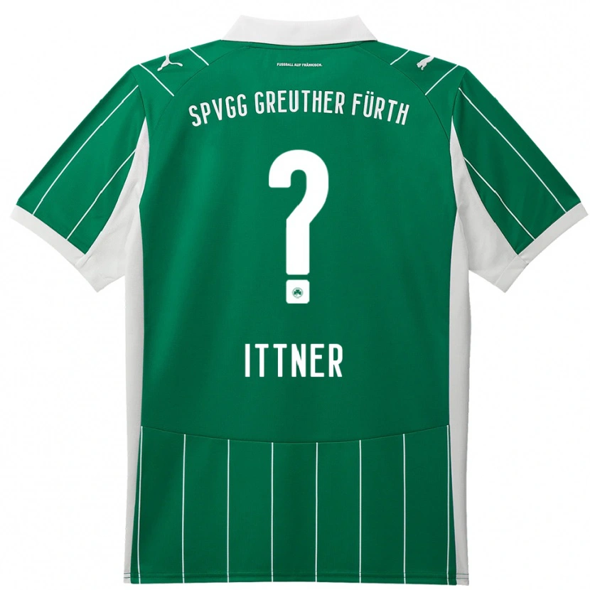 Danxen Kinder Jasmin Ittner #0 Grün Weiß Auswärtstrikot Trikot 2025/26 T-Shirt