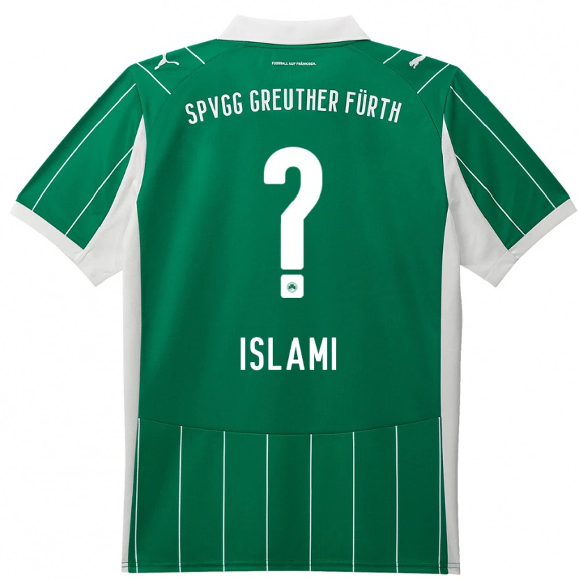 Danxen Kinder Lorita Islami #0 Grün Weiß Auswärtstrikot Trikot 2025/26 T-Shirt