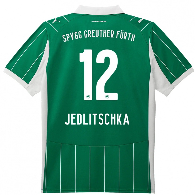 Danxen Kinder Moritz Jedlitschka #12 Grün Weiß Auswärtstrikot Trikot 2025/26 T-Shirt