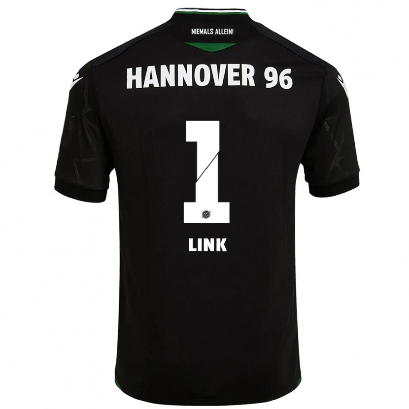 Danxen Kinder Jannis Link #1 Schwarz Grün Auswärtstrikot Trikot 2025/26 T-Shirt