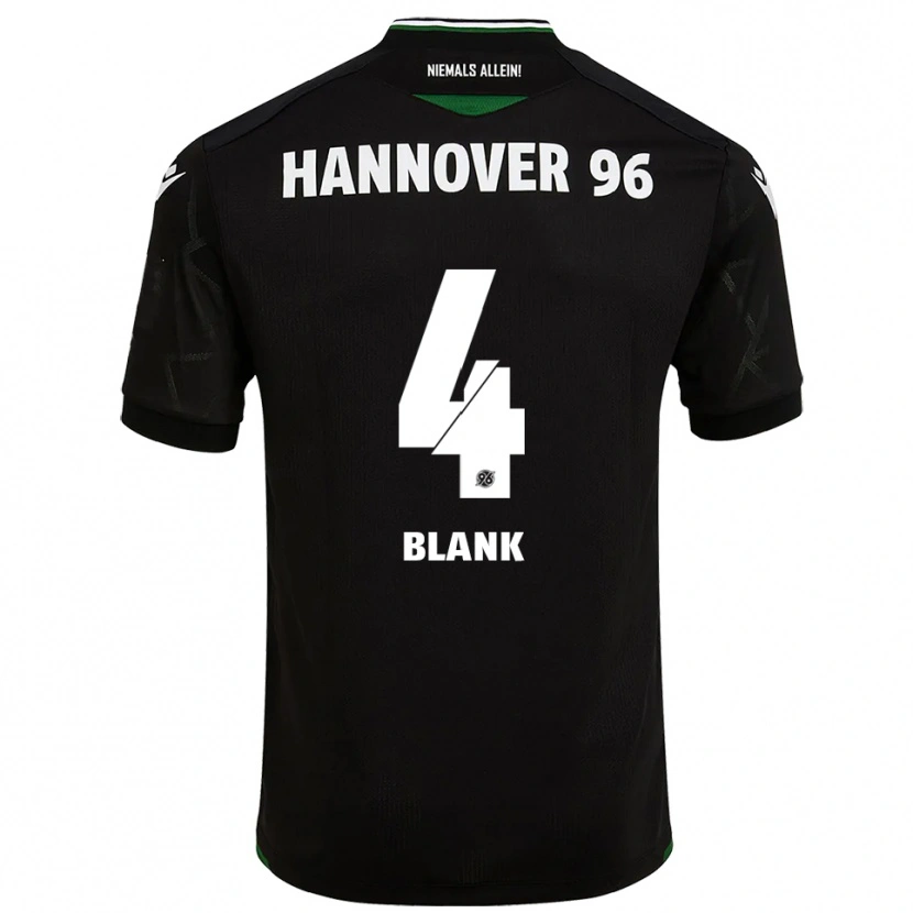 Danxen Kinder Hendry Blank #4 Schwarz Grün Auswärtstrikot Trikot 2025/26 T-Shirt