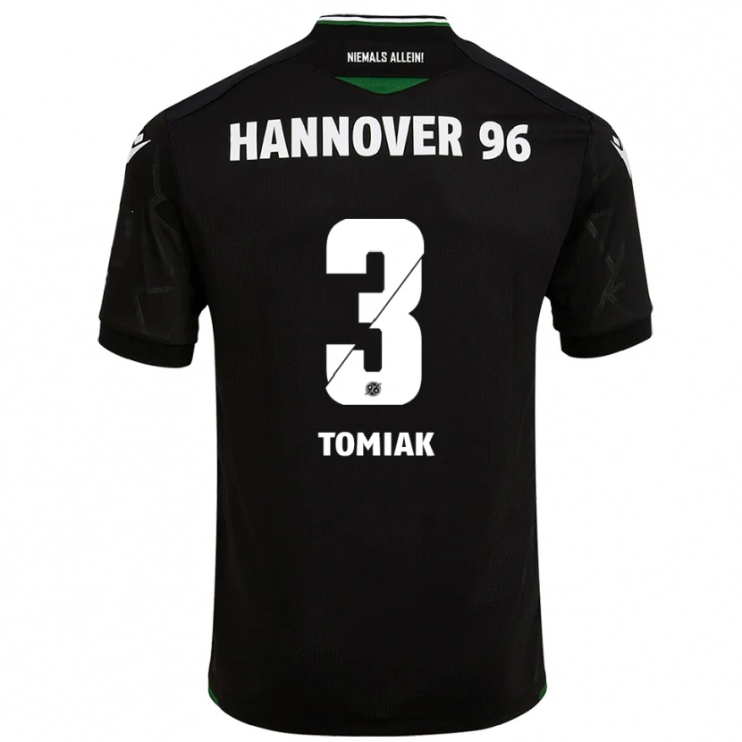 Danxen Kinder Boris Tomiak #3 Schwarz Grün Auswärtstrikot Trikot 2025/26 T-Shirt