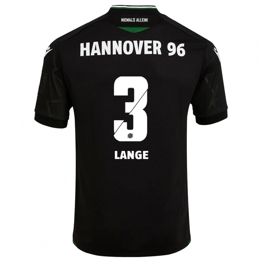 Danxen Kinder Maximilian Lange #3 Schwarz Grün Auswärtstrikot Trikot 2025/26 T-Shirt
