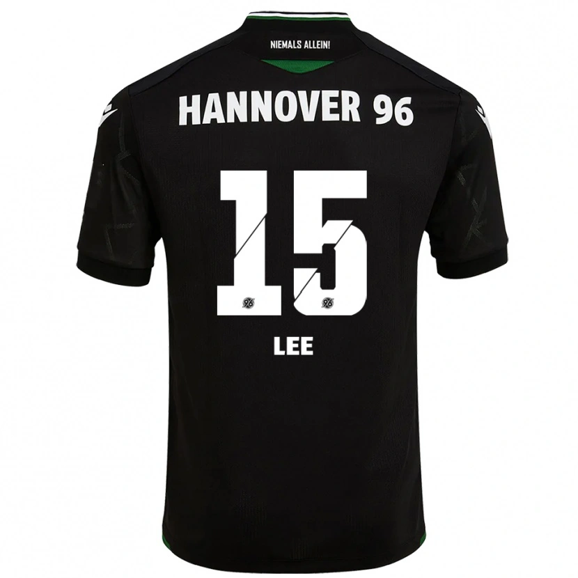 Danxen Kinder Olivia Lee #15 Schwarz Grün Auswärtstrikot Trikot 2025/26 T-Shirt