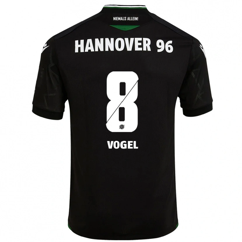 Danxen Kinder Alexander Vogel #8 Schwarz Grün Auswärtstrikot Trikot 2025/26 T-Shirt