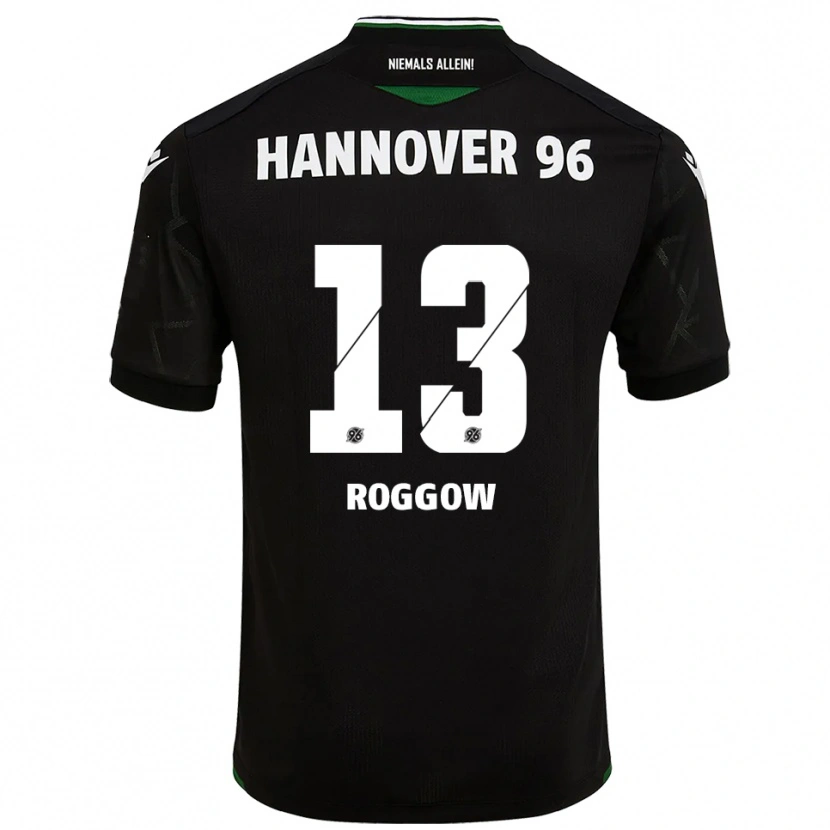 Danxen Kinder Franz Roggow #13 Schwarz Grün Auswärtstrikot Trikot 2025/26 T-Shirt