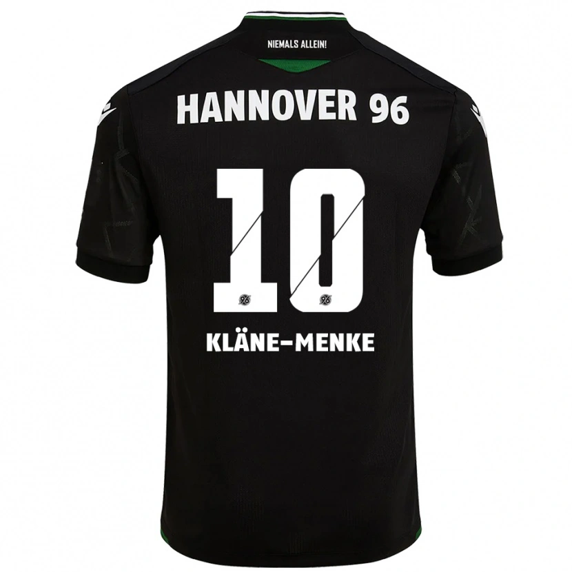 Danxen Kinder Pirmin Kläne-Menke #10 Schwarz Grün Auswärtstrikot Trikot 2025/26 T-Shirt