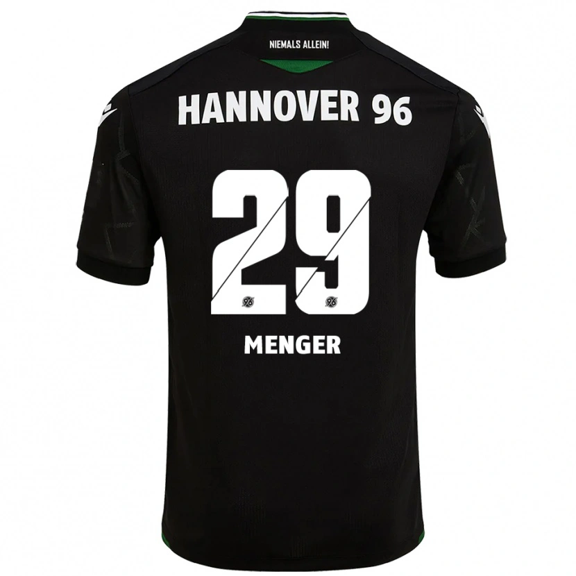 Danxen Kinder Jana Menger #29 Schwarz Grün Auswärtstrikot Trikot 2025/26 T-Shirt