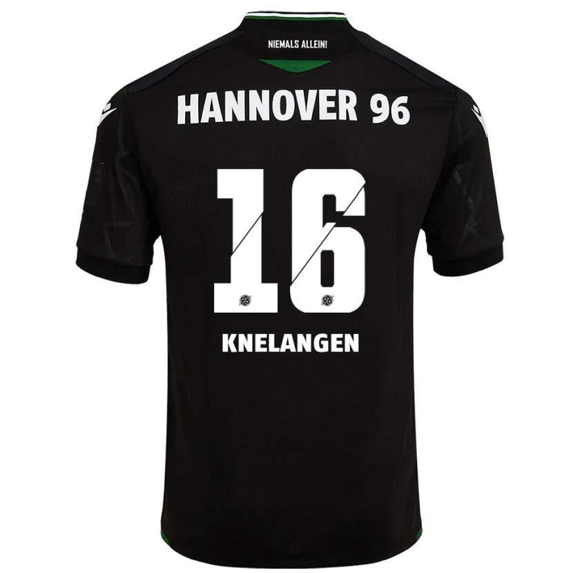 Danxen Kinder Luka Knelangen #16 Schwarz Grün Auswärtstrikot Trikot 2025/26 T-Shirt