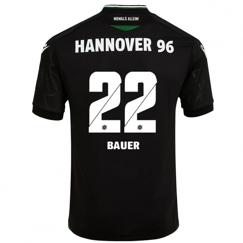 Danxen Kinder Elias Bauer #22 Schwarz Grün Auswärtstrikot Trikot 2025/26 T-Shirt