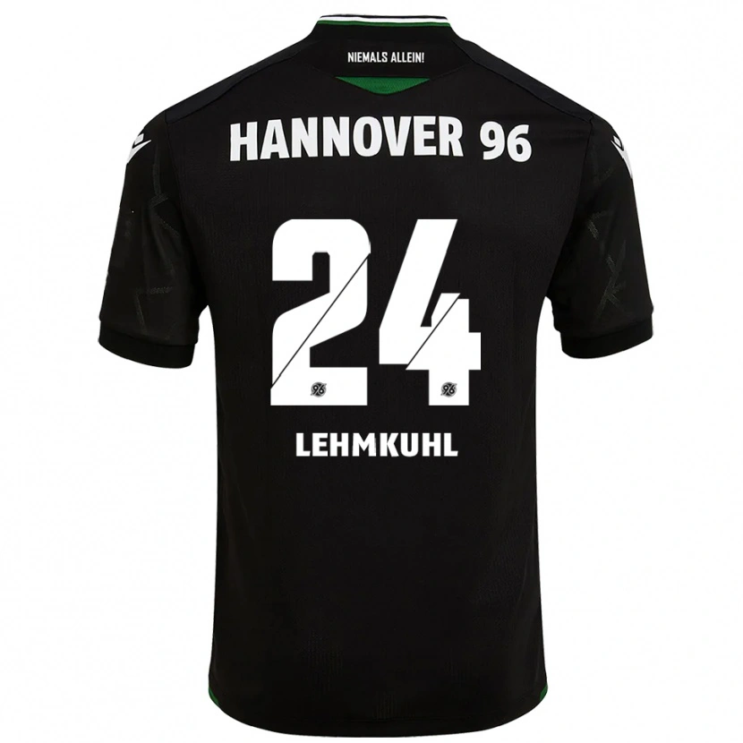 Danxen Kinder Camillo Lehmkuhl #24 Schwarz Grün Auswärtstrikot Trikot 2025/26 T-Shirt