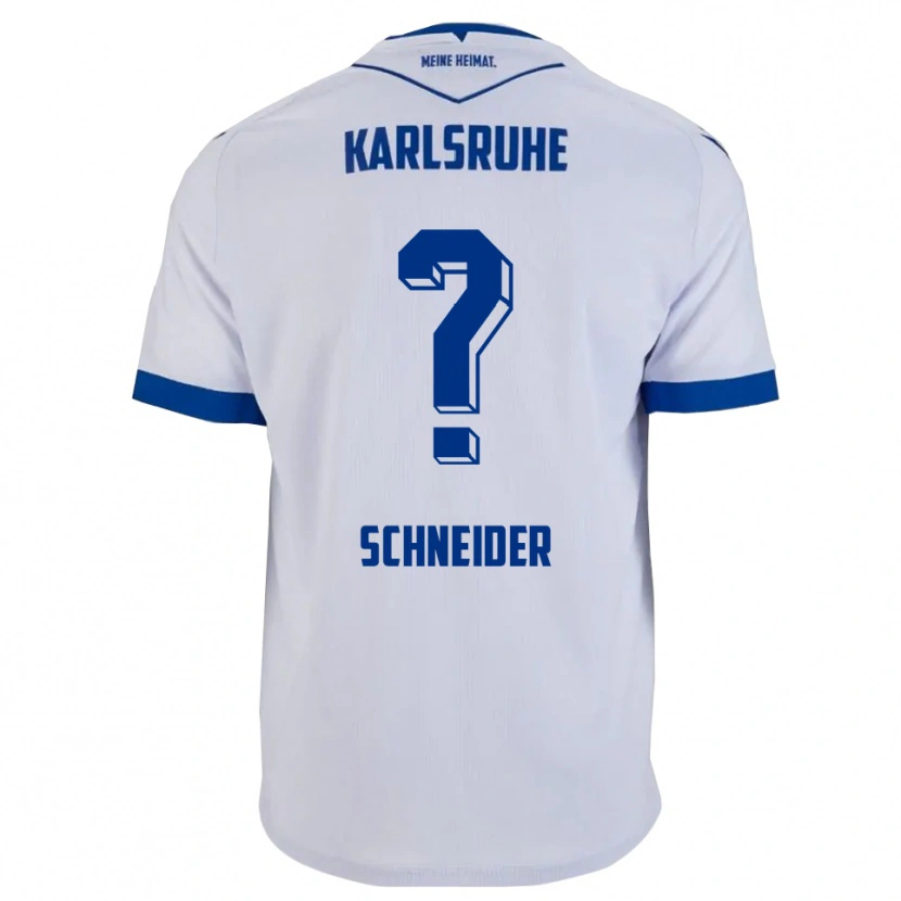 Danxen Kinder Nadja Schneider #0 Weiß Blau Auswärtstrikot Trikot 2025/26 T-Shirt