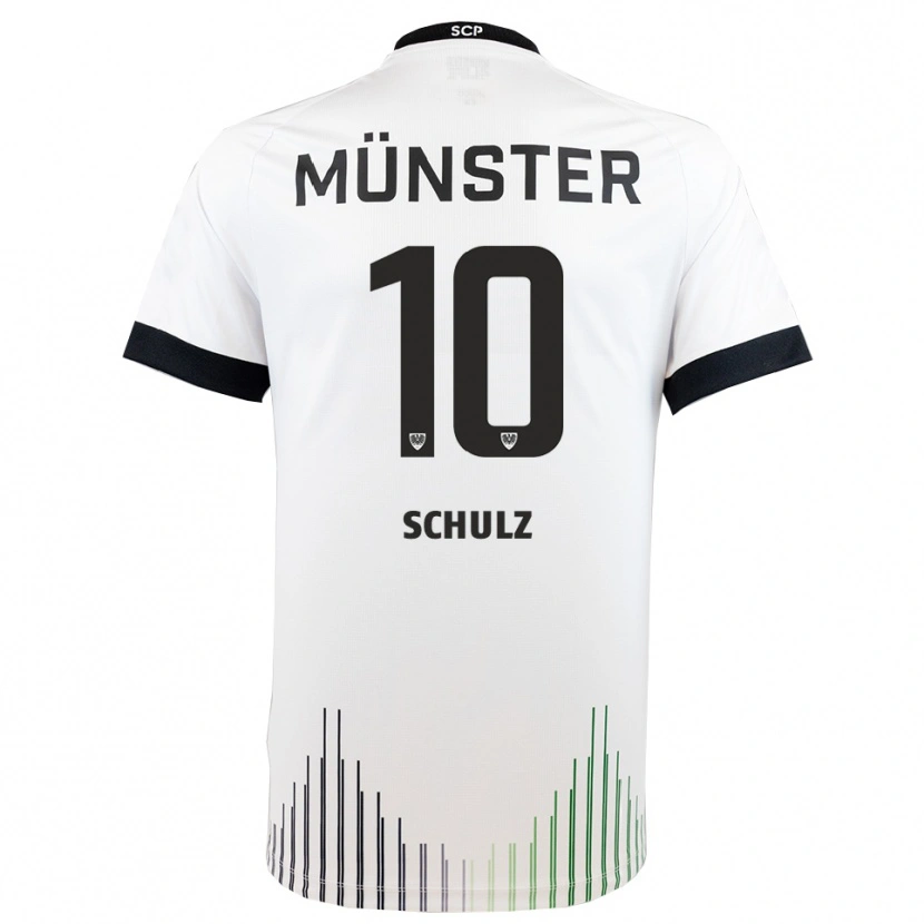Danxen Kinder Marvin Schulz #10 Weiß Schwarz Auswärtstrikot Trikot 2025/26 T-Shirt