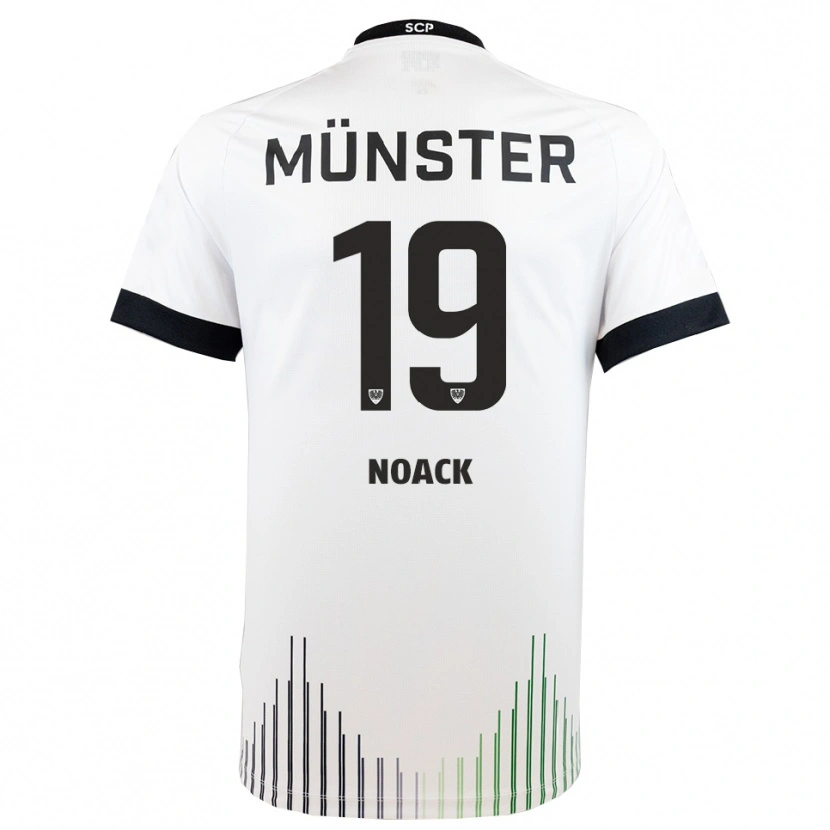 Danxen Kinder Finn Noack #19 Weiß Schwarz Auswärtstrikot Trikot 2025/26 T-Shirt