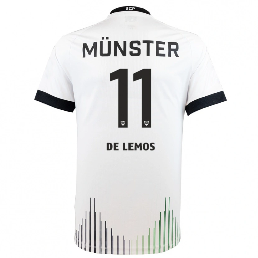 Danxen Kinder Emmanuel De Lemos #11 Weiß Schwarz Auswärtstrikot Trikot 2025/26 T-Shirt