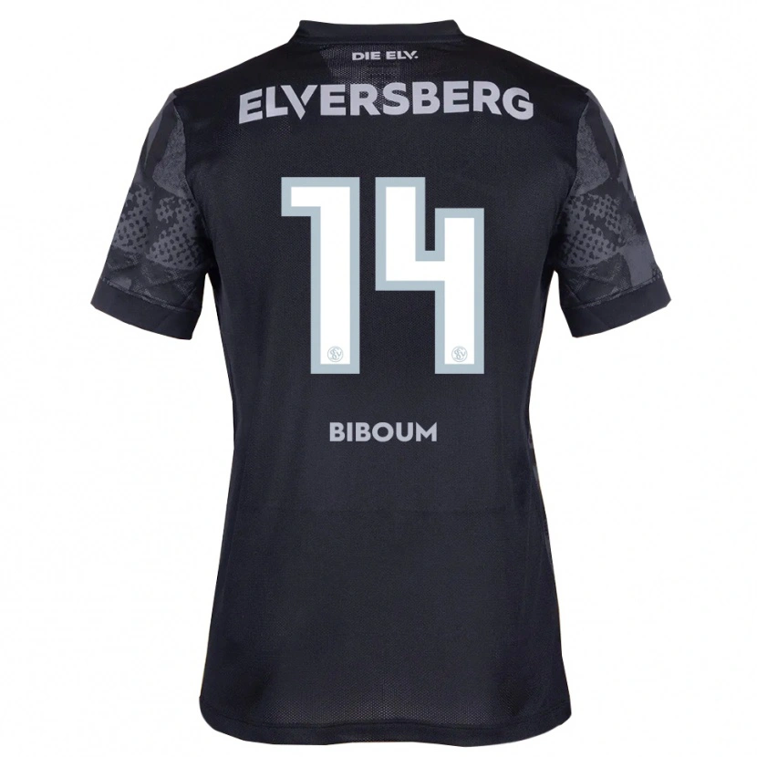 Danxen Kinder Carl Biboum #14 Schwarz Grau Auswärtstrikot Trikot 2025/26 T-Shirt