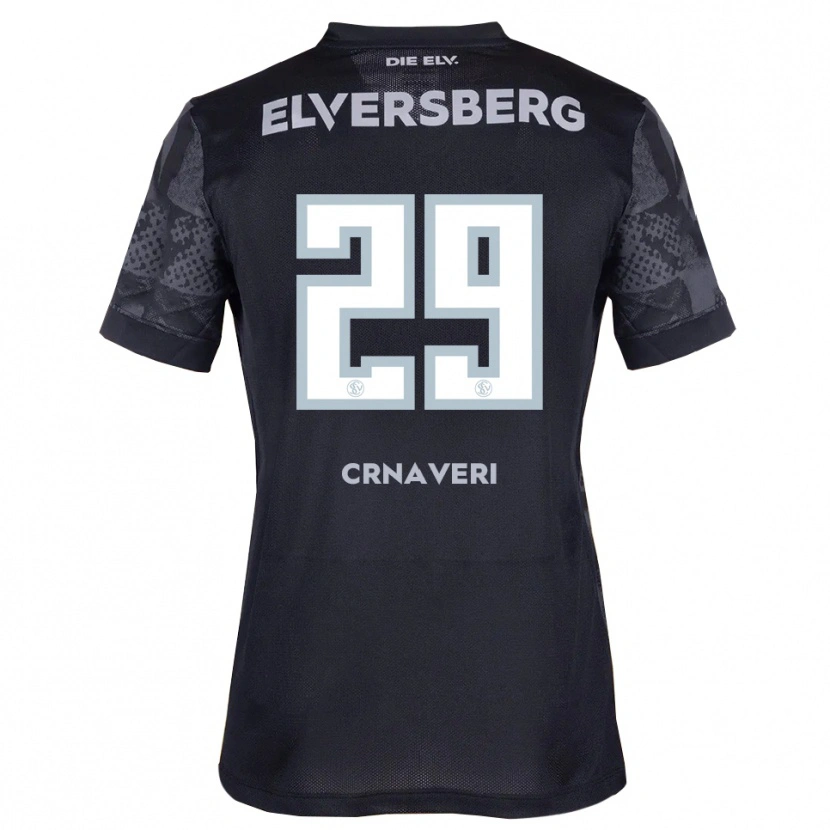 Danxen Kinder Laureta Crnaveri #29 Schwarz Grau Auswärtstrikot Trikot 2025/26 T-Shirt