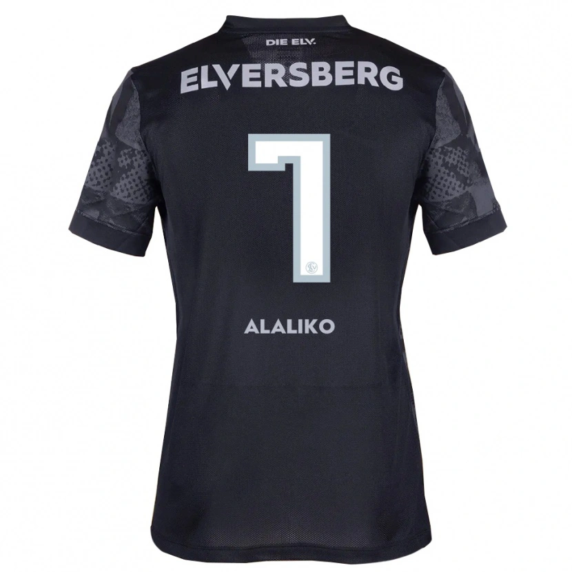 Danxen Kinder Alan Alaliko #7 Schwarz Grau Auswärtstrikot Trikot 2025/26 T-Shirt